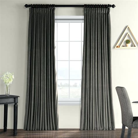 20 Collection Of Signature Pinch Pleated Blackout Solid Velvet Curtain