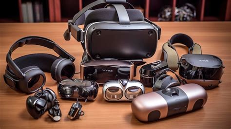 Premium AI Image | A Photo of Advanced Virtual Reality Gaming Accessories