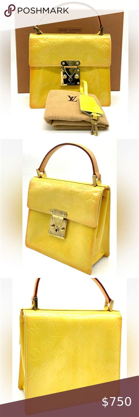 Louis Vuitton Vernis Yellow Spring Street Handbag Yellow Springs Louis