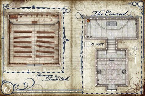 Town Hall and Cinereal | Pathfinder maps, Fantasy map, Cartography map