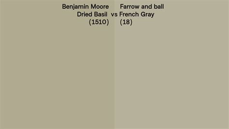 Benjamin Moore Dried Basil Vs Farrow And Ball French Gray