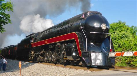 The Norfolk And Western 611 Class J Steam Locomotive Excursion In Vinton Va Youtube