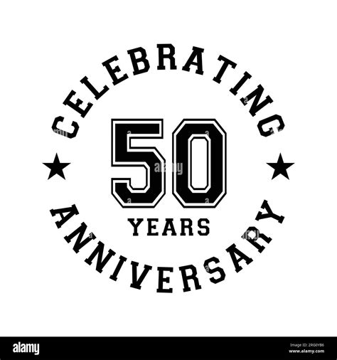 50 years anniversary celebration design template. 50th vector and ...