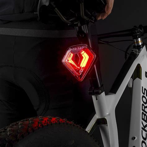 Rockbros Smart Bicycle Brake Light Ipx Taillight Type C Bike Tail Rear