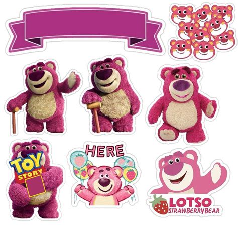 Topper Beruang LOTSO LOTSO TOY STORY Tema Ulang Tahun Anak Hiasan