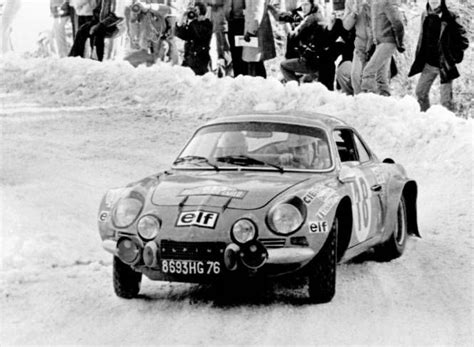 Jean Claude Andruet Monte Carlo 1973 Voiture De Rallye Alpine A110