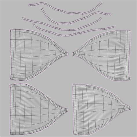 Bikini Underwire Bra 3D Model 19 3ds Obj Max C4d Ma Free3D