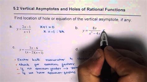 How To Find Holes In Asymptotes In Fig 4a You Can Find Two