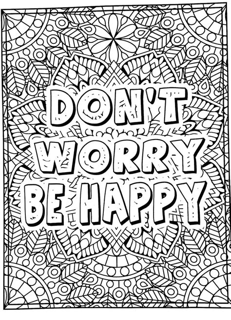 Positive Affirmations Printable Coloring Pages Digital Etsy