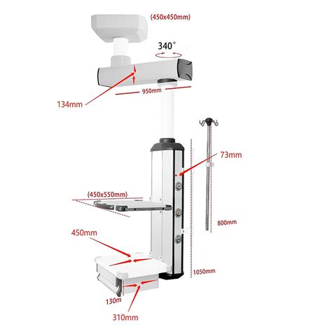 Yesing Manufacturer Surgical Pendants Ceiling Medical Gas Pendant