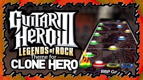 Guitar Hero 3 Theme V122 For Clone Hero 217 Youtube