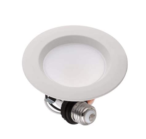 Commercial Electric 4 in. New Construction or Remodel White Dimmable L ...