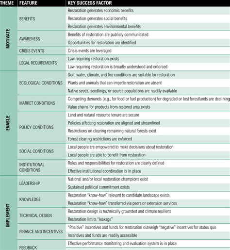 Key Success Factors Examples