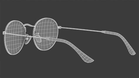 Round Polarized Sunglasses 3d Model Cgtrader