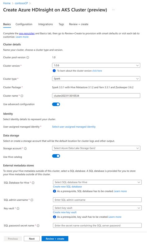 How To Create Spark Cluster In Hdinsight On Aks Azure Hdinsight On