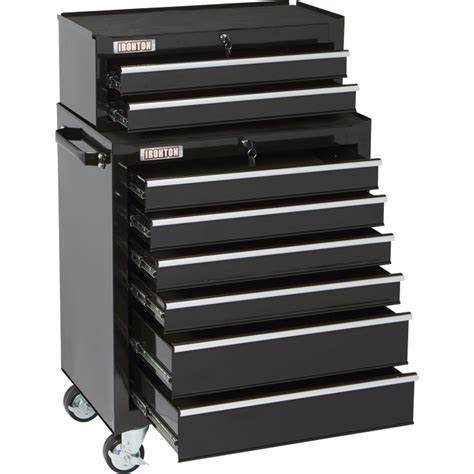 Ironton 26 1 2in 2 Drawer Mid Tool Chest 26 1 2in W X 12in D X 9 5