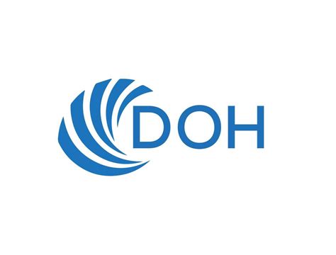 doh letra logo diseno en blanco antecedentes doh creativo circulo