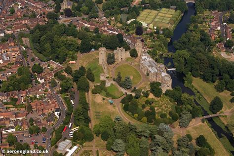 Aeroengland Aerial Photograph Of Warwick Castle Warwickshire England Uk