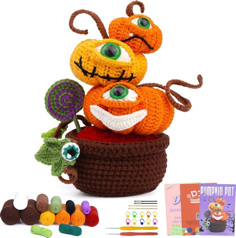 Amazon Socnitc Halloween Crochet Kit For Beginners Knitting Kit