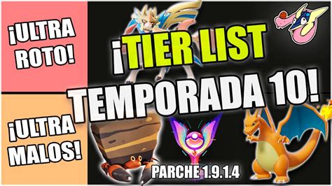 LOS MEJORES POKEMON De POKEMON UNITE TIER LIST TEMPORADA 10 PARCHE