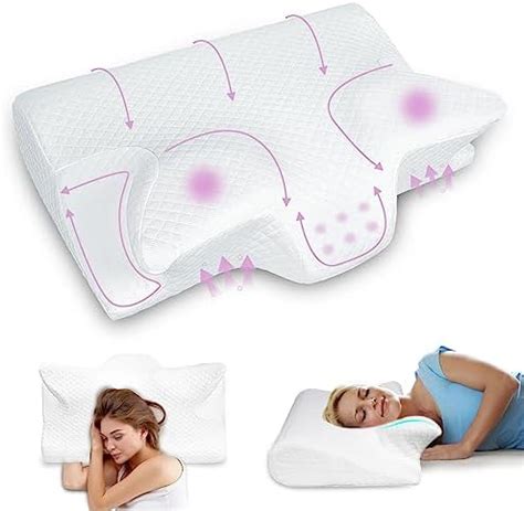 Amazon Dosaze Contoured Orthopedic Pillow Queen Size Bed Pillow