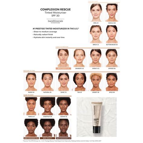 Bareminerals Complexion Rescue Tinted Moisturizer Spf Ml Various