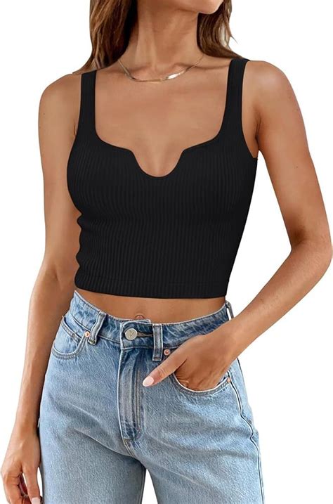 Reoria Womens Ribbed Cropped Tank … Curated On Ltk