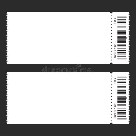 Ticket Template Vector Stock Vector Illustration Of Icon