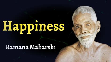 Happiness Ramana Maharshi Spiritual Audiobook YouTube