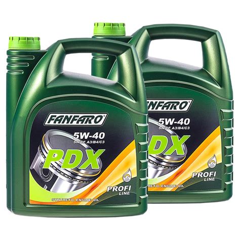 FANFARO Engineoil 5W 40 PDX API SN 2 X 5 Liters Buy Online By MVH 49 95