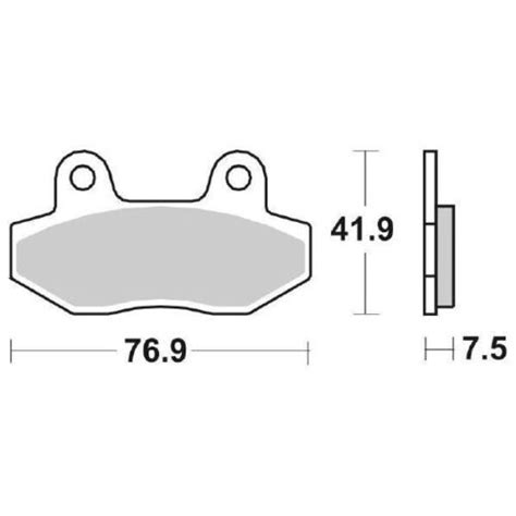 814HF SBS PASTIGLIA FRENO ANT DX O SX Per HYOSUNG 650 GV Aquila 2005