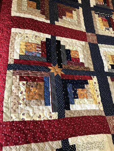 Log Cabin Star Quilt Pattern Free This Is A Beautiful Traditional Block