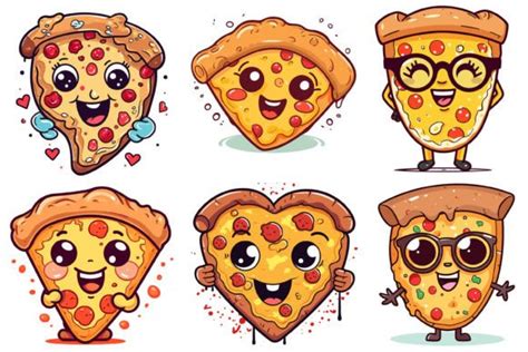 8 X Pizza Clipart Bundle Graphic By Illustrately · Creative Fabrica