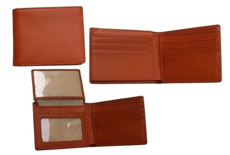 Male Bi Fold High Quality Leather Gents Wallet Brown Card Slots 8 At