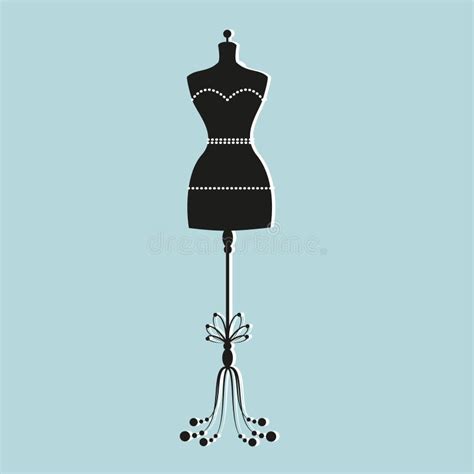 Vector Vintage Tailor S Mannequin Stock Vector Illustration Of