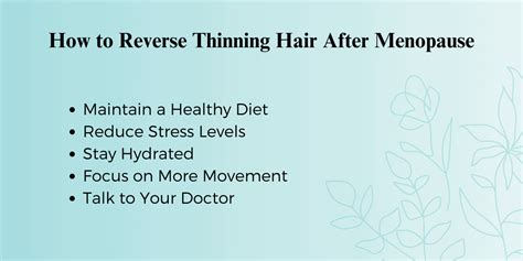 Reverse Thinning Hair After Menopause Effective Solutions