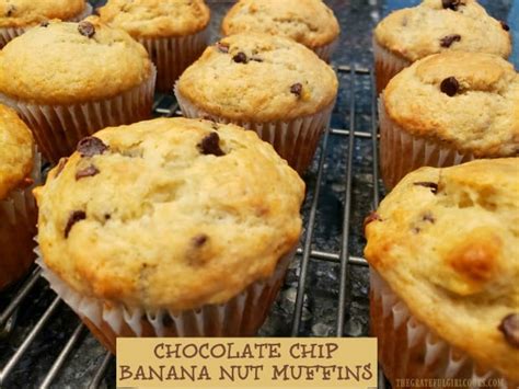 Chocolate Chip Banana Nut Muffins / The Grateful Girl Cooks!