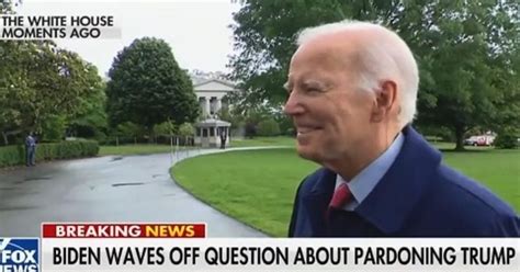 Smirking Biden Laughs Off Idea Of Potential Pardon For Trump