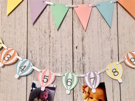 Hot Air Balloon First Birthday Decorations Cloud One High Etsy