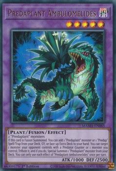 Predaplant Ambulomelides Magnificent Mavens Yugioh