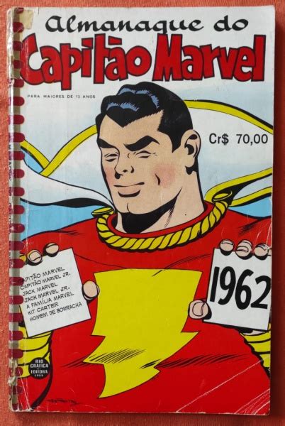 Almanaque do Capitão Marvel de 1962 da RGE em Muito Bom