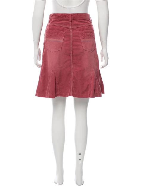 Marc Jacobs Corduroy Knee Length Skirt Clothing Mar44090 The Realreal