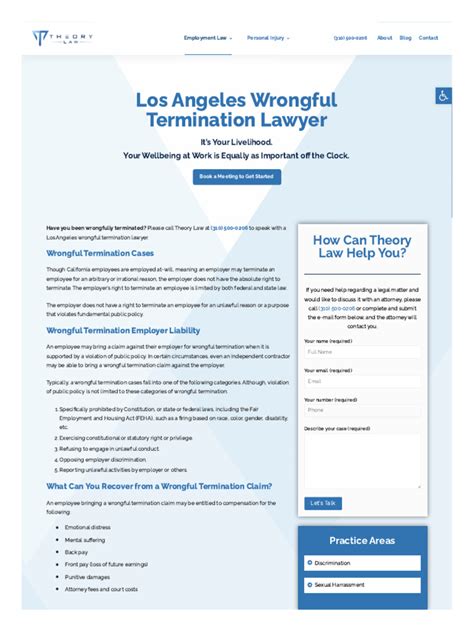 Wrongful Termination Lawyer Los Angeles | PDF