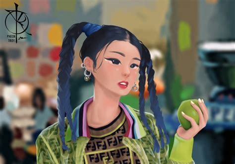 Itzy Yeji Icy Fanart Kpop Drawings Fan Art Fictional Characters