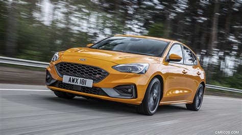 2019 Ford Focus ST Euro Spec Color Orange Fury Front Three