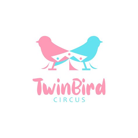 Twin Bird Song Circus Show Logo Design 7914531 Vector Art at Vecteezy