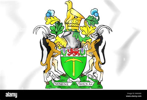 Rhodesia coat of arms. 3D Illustration Stock Photo - Alamy