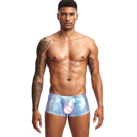 Mens Underwear 6pc Polyester Serpentine U Shaped Low Waist Underwear