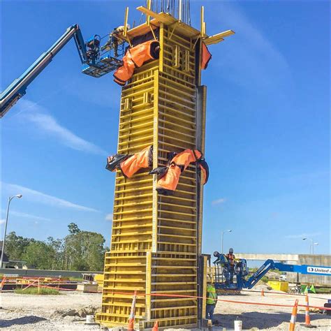 Four Faced Battered Column Bridge Formwork