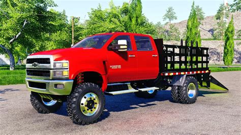 Chevrolet Silverado 4500 HD Stake Truck FS19 KingMods